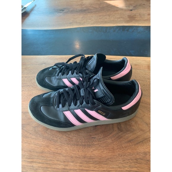 Adidas Samba Messi Inter Miami CF Core Black Bliss Pink IH8157 Mens 8 Womens 9.5 - Picture 2 of 6